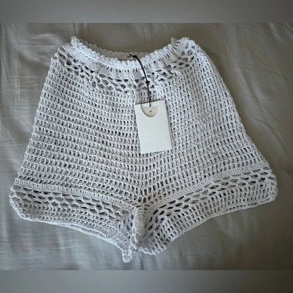 All That Remains “Faith” White Crochet Shorts (Limited Edition)